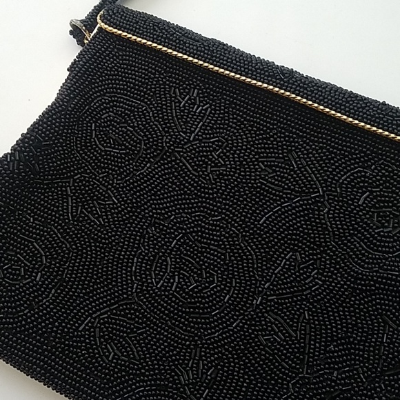 Vintage hand-beaded handbag with Italian beads - Picture 2 of 8